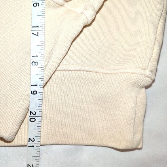 Citizens Of Humanity | Melina Cotton Mockneck Collared Sweatshirt Beige Cream XS - Picture 12 of 12